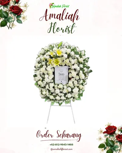 Krans Bunga Duka Cita di Nambangan Lor
